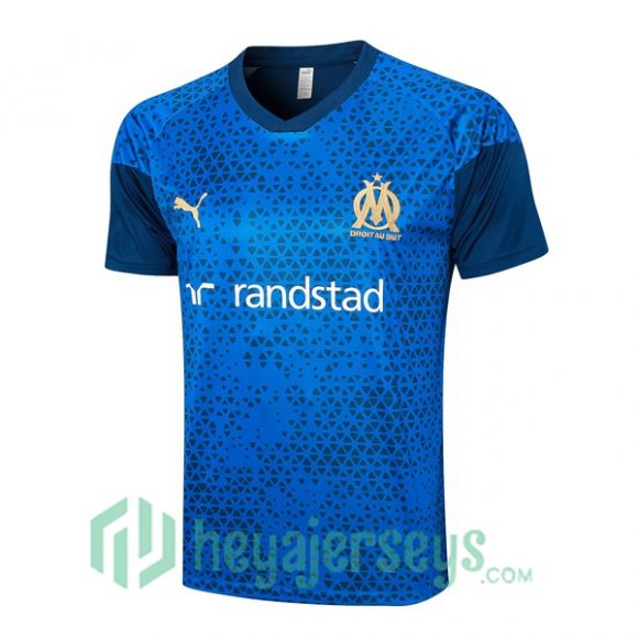 Olympique Marseille Training T-Shirts Blue 2023/2024