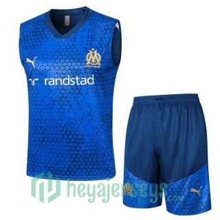 Olympique Marseille Soccer Vest + Shorts Blue 2023/2024