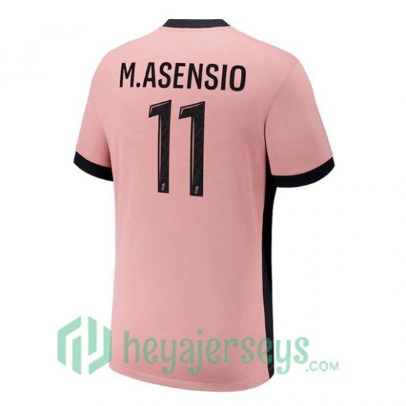 Paris Saint Germain (M.Asensio 11) Third Soccer Jerseys Rose 2024/2025