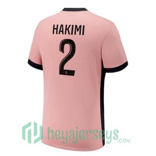 Paris Saint Germain (Hakimi 2) Third Soccer Jerseys Rose 2024/2025