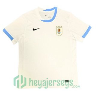 Uruguay Away Soccer Jerseys White 2024/2025