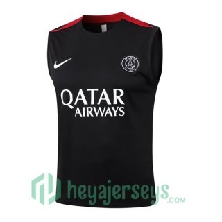 Soccer Vest Paris Saint Germain Black 2024/2025