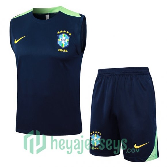 Soccer Vest Brazil + Shorts Blue Royal 2024/2025