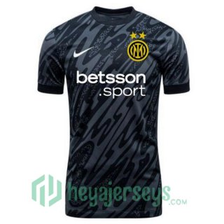 Inter Milan Goalkeeper Soccer Jerseys Black 2024/2025