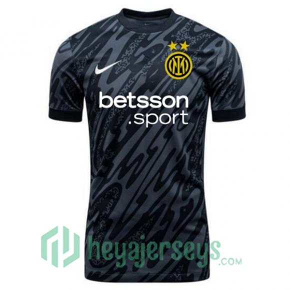 Inter Milan Goalkeeper Soccer Jerseys Black 2024/2025