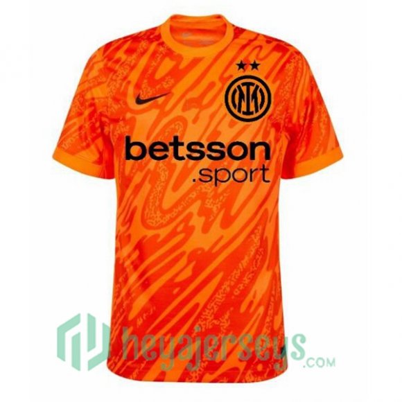 Inter Milan Goalkeeper Soccer Jerseys Orange 2024/2025