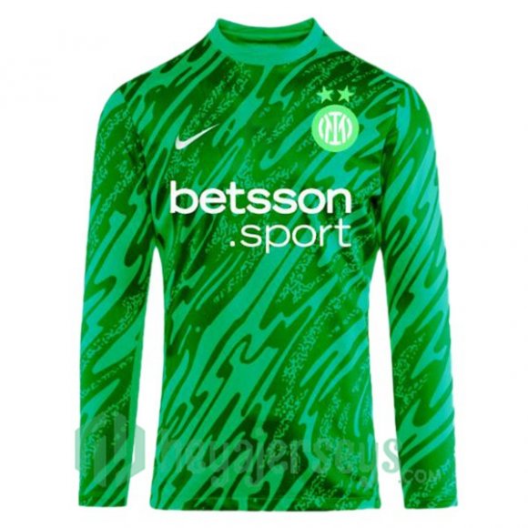 Inter Milan Goalkeeper Soccer Jerseys Long Sleeve Green 2024/2025