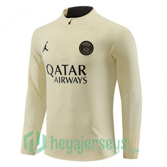 Training Sweatshirt JORDAN Paris Saint Germain Yellow 2023/2024