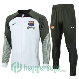 Training Jacket FC Barcelona White Green 2023/2024