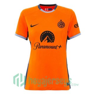 Inter Milan Women Soccer Jersey Third Orange 2023/2024