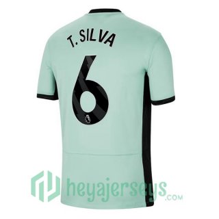 FC Chelsea (T. Silva 6) Soccer Jersey Third Green 2023/2024