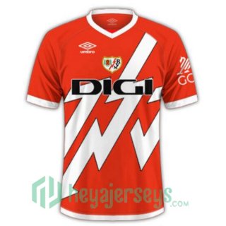 Rayo Vallecano Away Soccer Jerseys Red 2024/2025