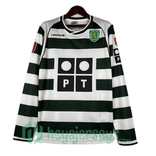 Sporting CP Retro Home Long Sleeve Green 2001-2003