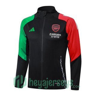 Training Jacket FC Arsenal Black Red Green 2024/2025