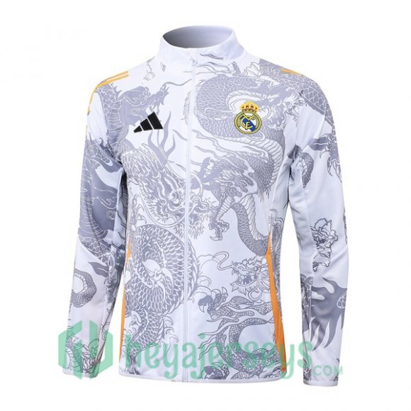 Training Jacket Real Madrid White 2024/2025