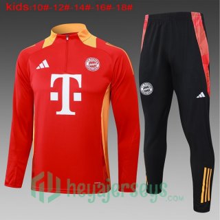 Tracksuit Bayern Munich Kids Red 2024/2025