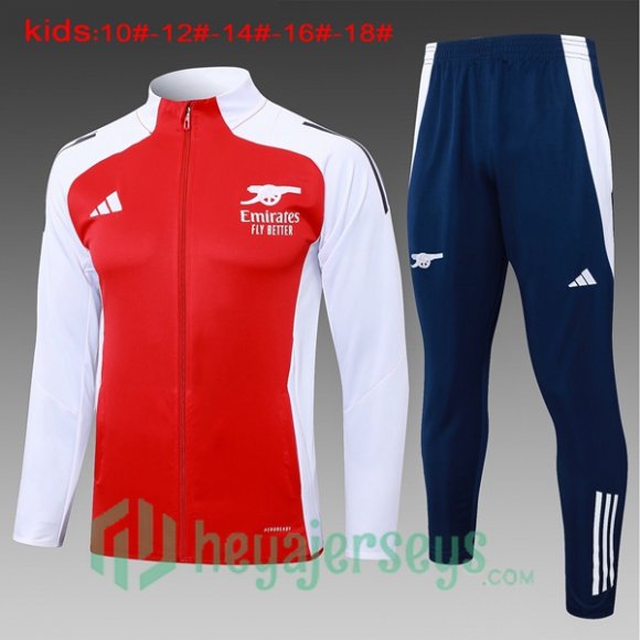 Training Jacket FC Arsenal Kids Red White 2024/2025