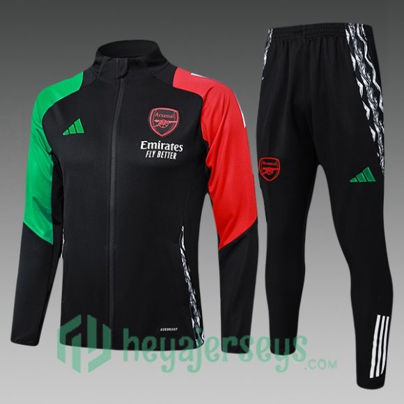 Training Jacket FC Arsenal Kids Red Black Green 2024/2025