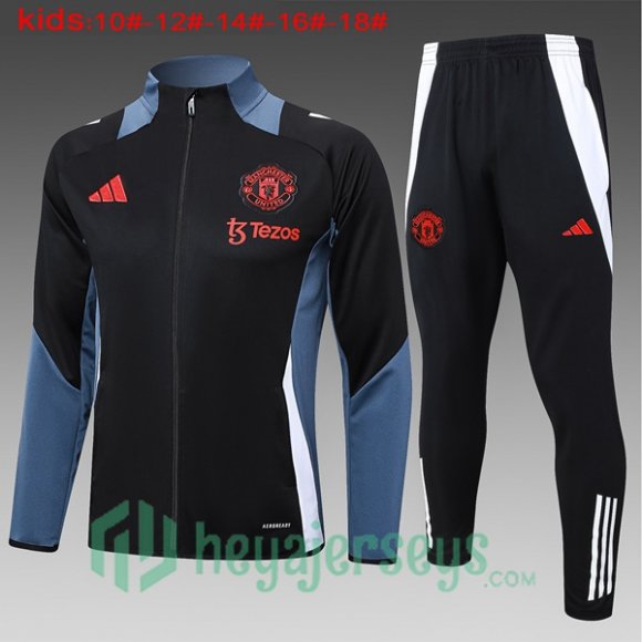 Training Jacket Manchester United Kids Black 2024/2025