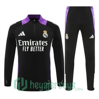 Tracksuit Real Madrid Purple Black 2024/2025