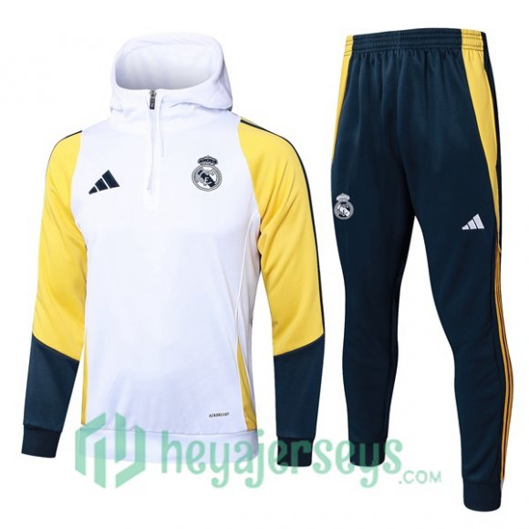 Tracksuit - Hooded Real Madrid White Yellow 2024/2025