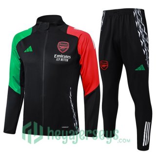 Training Jacket FC Arsenal Black Red Green 2024/2025