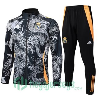 Training Jacket Real Madrid Black 2024/2025