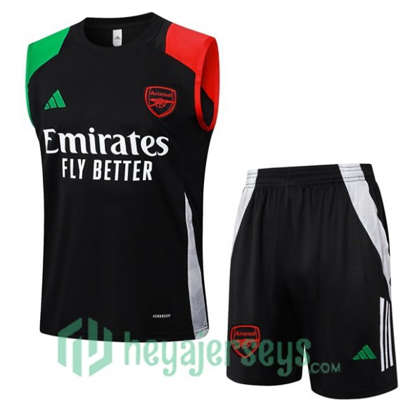 Soccer Vest FC Arsenal + Shorts Black 2024/2025