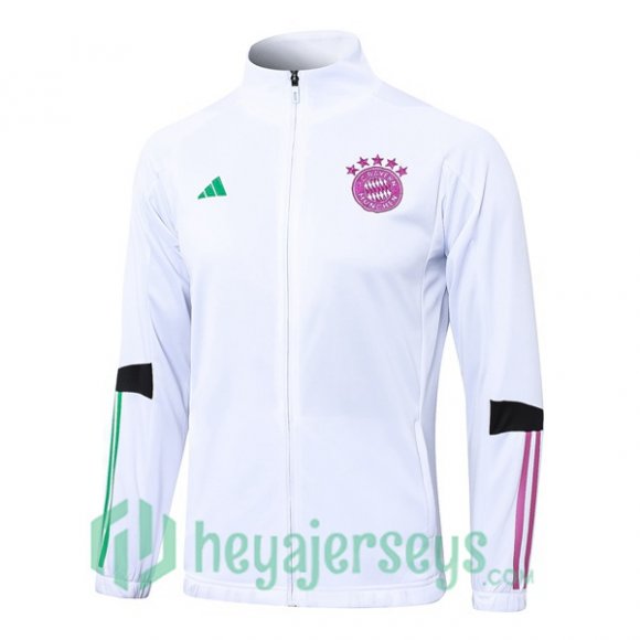 Training Jacket Bayern Munich White 2023/2024