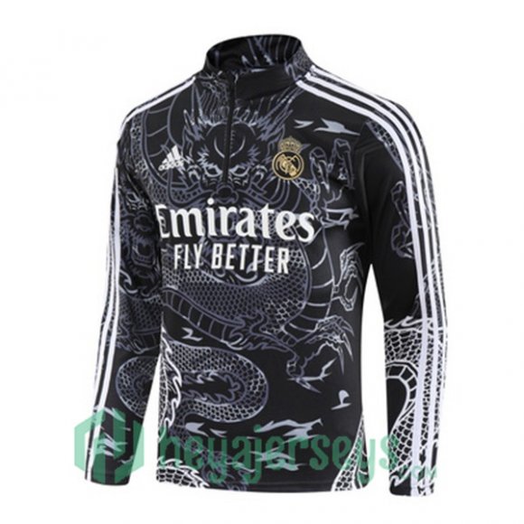 Training Sweatshirt Real Madrid Black 2023/2024