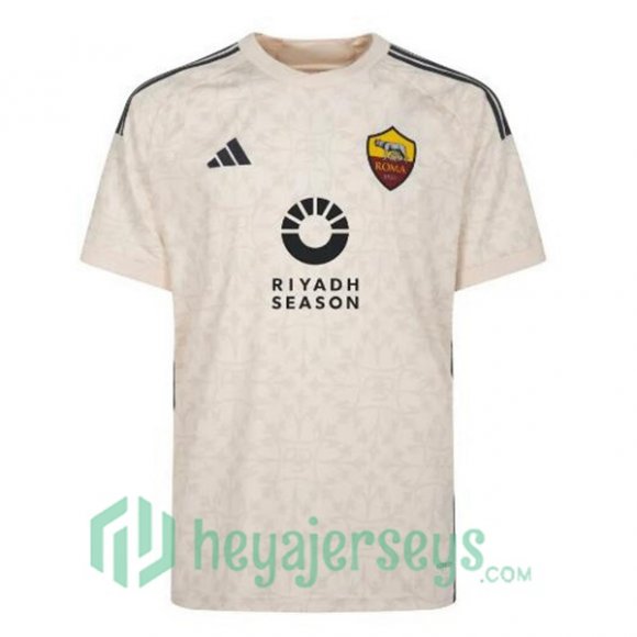 AS Roma RIYADH SEASON Away Soccer Jerseys Yellow 2023/2024