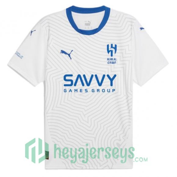 Al-Hilal FC Away Soccer Jerseys White 2024/2025