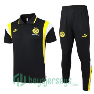 Borussia Dortmund Soccer Polo + Pants Black 2023/2024