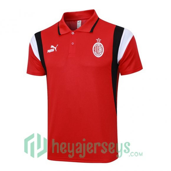 AC Milan Soccer Polo Red 2023/2024