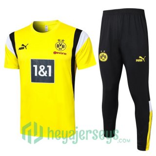 Borussia Dortmund Training T-Shirts + Pants Yellow 2023/2024