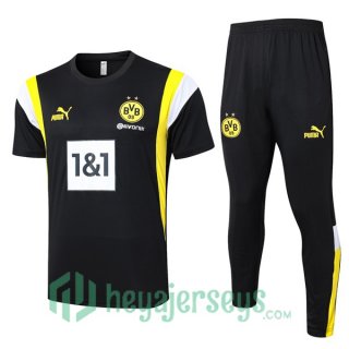 Borussia Dortmund Training T-Shirts + Pants Black 2023/2024