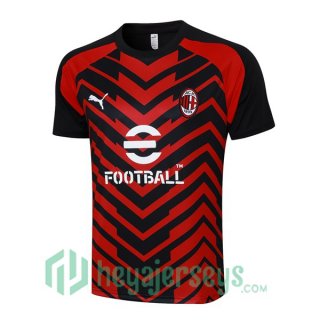 AC Milan Training T-Shirts Black Red 2023/2024