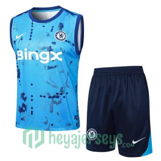 Soccer Vest FC Chelsea + Shorts Blue 2024/2025