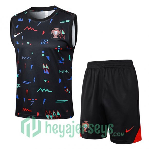 Soccer Vest Portugal + Shorts Black 2024/2025