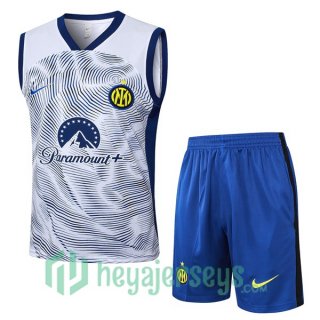 Soccer Vest Inter Milan + Shorts White 2024/2025