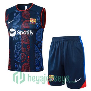 Soccer Vest FC Barcelona + Shorts Blue Royal 2024/2025