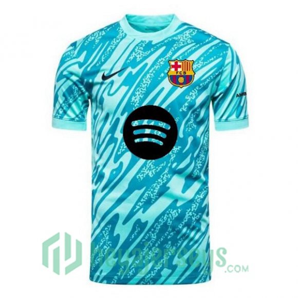 FC Barcelona Goalkeeper Soccer Jerseys Blue 2024/2025