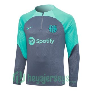 Training Sweatshirt FC Barcelona Gray Green 2023/2024