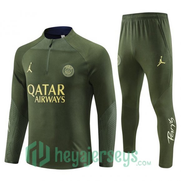 Tracksuit JORDAN Paris Saint Germain Green 2023/2024