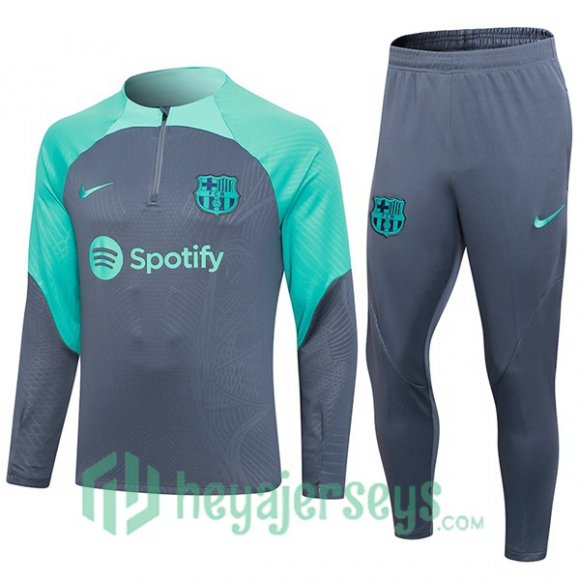 Tracksuit FC Barcelona Gray Green 2023/2024