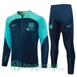 Training Jacket FC Barcelona Green Blue Royal 2023/2024