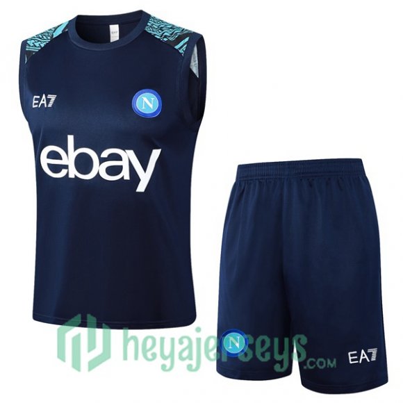 Soccer Vest SSC Napoli + Shorts Blue Royal 2024/2025