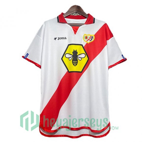 Rayo Vallecano Retro Home White Red 2001-2002