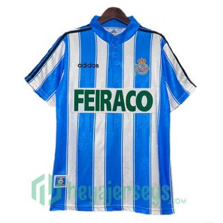 Deportivo de La Coruna Retro Home Blue White 1997-1998