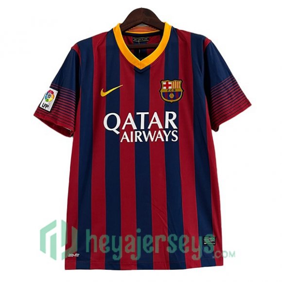 FC Barcelona Retro Home Red Blue 2013-2014